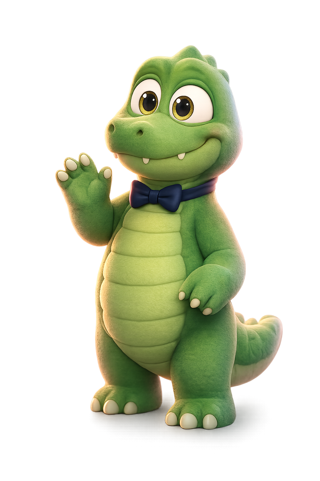 Soufiane's mascot: a cute green dinosaur